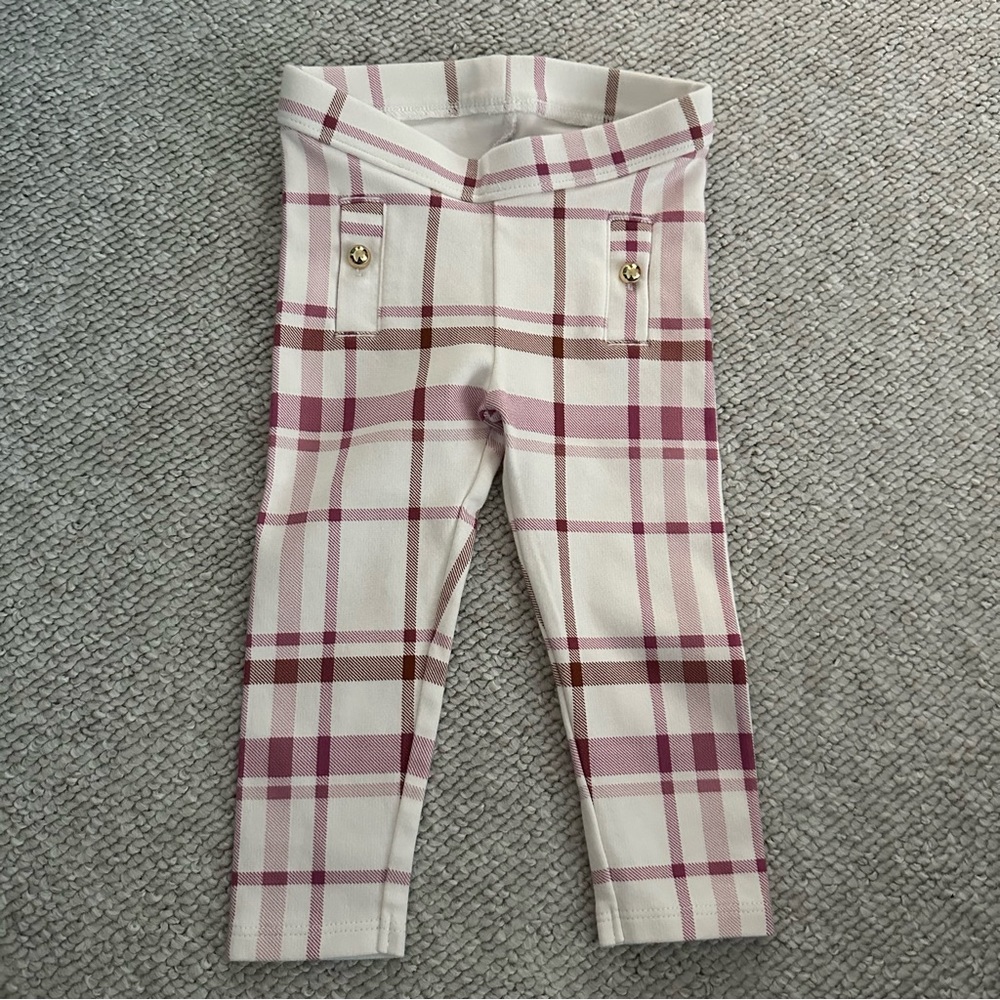 Janie and Jack Plaid Ponte Pant Toddler Baby Girl